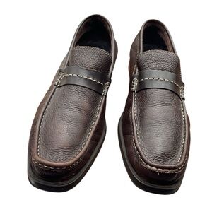 Sandro Moscoloni‎ Rich Brown Leather Slip-Ons 12D